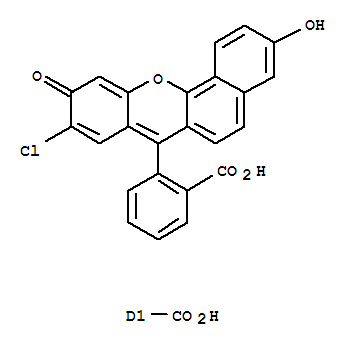 Molecular Structure of 146472-79-9 (Benzenedicarboxylicacid, 2(or 4)-(9-chloro-3-hydroxy-10-oxo-10H-benzo[c]xanthen-7-yl)-)