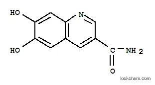 Molecular Structure of 146515-41-5 (3-Quinolinecarboxamide, 6,7-dihydroxy- (9CI))