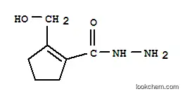 Molecular Structure of 14668-65-6 (1-Cyclopentene-1-carboxylic  acid,  2-(hydroxymethyl)-,  hydrazide)