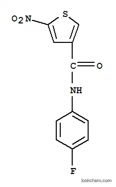 Molecular Structure of 146795-35-9 (N-(4-fluorophenyl)-5-nitro-thiophene-3-carboxamide)