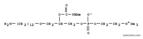 Molecular Structure of 146883-71-8 (3-[(12-aminododecyl)oxy]-2-[(methylcarbamoyl)oxy]propyl 2-(trimethylammonio)ethyl phosphate)