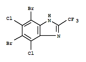 1H-Benzimidazole,5,7-dibromo-4,6-dichloro-2-(trifluoromethyl)-