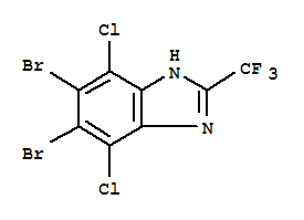 5,6-dibromo-4,7-dichloro-2-(trifluoromethyl)-1H-benzimidazole