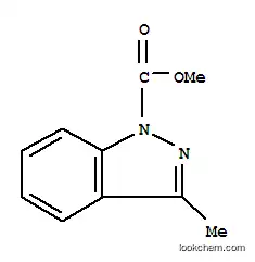 Molecular Structure of 146941-98-2 (1H-Indazole-1-carboxylic  acid,  3-methyl-,  methyl  ester)