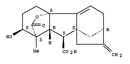 Gibb-4b-ene-1,10-dicarboxylicacid, 2,4a-dihydroxy-1-methyl-8-methylene-, 1,4a-lactone, (1a,2b,4aa,10b)- (9CI)