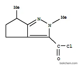 Molecular Structure of 146979-79-5 (3-Cyclopentapyrazolecarbonylchloride,2,4,5,6-tetrahydro-2,6-dimethyl-(9CI))