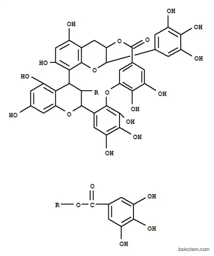 Molecular Structure of 147103-19-3 (Benzoic acid,3,4,5-trihydroxy-,(6R,7R,20R,26R,27R)-6,7-dihydro-1,3,12,13,16,17,18,23,25-nonahydroxy-9-oxo-6-(3,4,5-trihydroxyphenyl)-9H-4,7:20,26-dimethano-10,14-metheno-20H,26H-tribenzo[e,h,l][1,4,10,14]tetraoxacycloeicosin-27-ylester (9CI))
