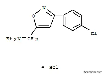 Molecular Structure of 14716-73-5 (N-{[3-(4-chlorophenyl)-1,2-oxazol-5-yl]methyl}-N-ethylethanaminium chloride)