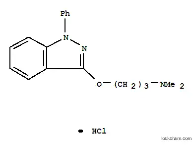 N,N-dimethyl-3-[(1-phenyl-1H-indazol-3-yl)oxy]propan-1-amine hydrochloride (1:1)
