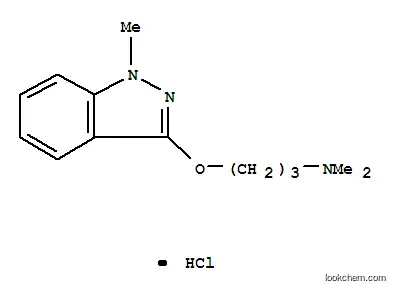 N,N-dimethyl-3-[(1-methyl-1H-indazol-3-yl)oxy]propan-1-amine hydrochloride (1:1)