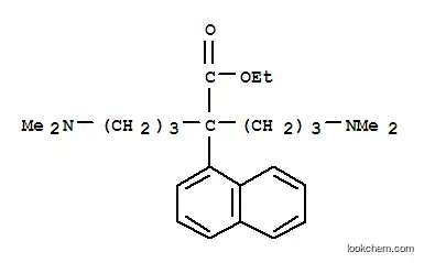1-NAPHTHALENEACETIC ACID, alpha,alpha-BIS(3-(DIMETHYLAMINO)PROPYL)-, ETHYL ESTER