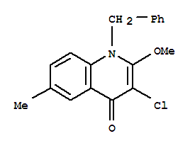 4-1H-QUINOLINONE,3-CHLORO-2-METHOXY-6-METHYL-1-BENZYL-CAS