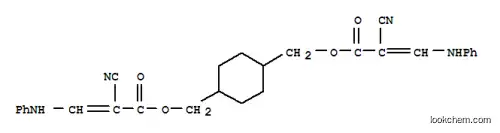 Molecular Structure of 147374-67-2 (4-(2-cyano-3-phenylamino)-acryloyloxy-methyl-cyclohexyl-methyl 2-cyano-3-phenylamino)-acrylate)
