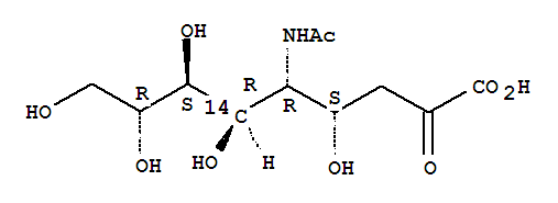 Neuraminic-6-14C acid,N-acetyl- (9CI)