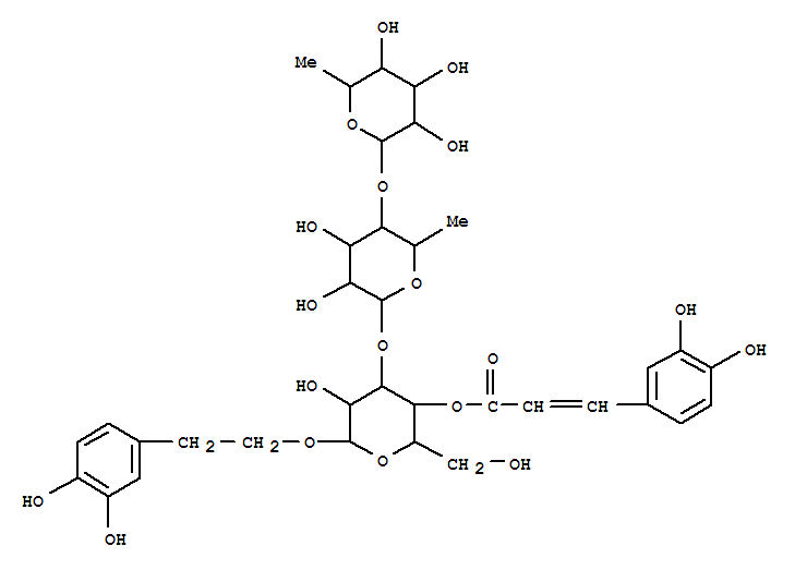 b-D-Glucopyranoside,2-(3,4-dihydroxyphenyl)ethyl O-6-deoxy-a-L-mannopyranosyl-(1&reg;4)-O-6-deoxy-a-L-mannopyranosyl-(1&reg;3)-, 4-[(2E)-3-(3,4-dihydroxyphenyl)-2-propenoate]