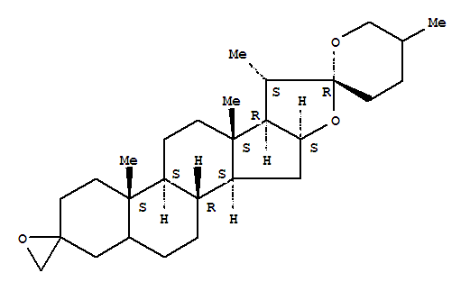 Molecular Structure of 147465-97-2 (Spiro[oxirane-2,3'-spirostan](9CI))