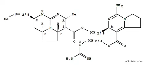 Molecular Structure of 147664-18-4 (1H-5,6,8b-Triazaacenaphthylene-3-carboxylicacid, 2,2a,3,4,5,7,8,8a-octahydro-4-methyl-7-nonyl-,9-[(3R)-1-amino-4-[[4-[(aminoiminomethyl)amino]butoxy]carbonyl]-3,5,6,7-tetrahydropyrrolo[1,2-c]pyrimidin-3-yl]nonylester, (2aS,3S,4R,7R,8aS)-)