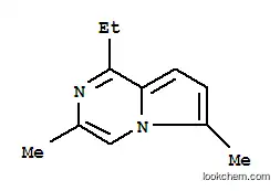 Molecular Structure of 147674-38-2 (Pyrrolo[1,2-a]pyrazine, 1-ethyl-3,6-dimethyl- (9CI))