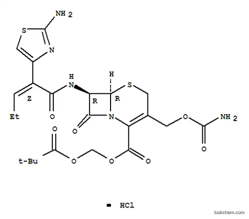 Molecular Structure of 147816-23-7 (Cefcapene Pivoxil Hydrochloride)