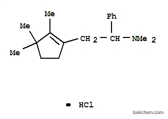 Molecular Structure of 148129-85-5 (N,N-dimethyl-1-phenyl-2-(2,3,3-trimethylcyclopent-1-en-1-yl)ethanamine hydrochloride)