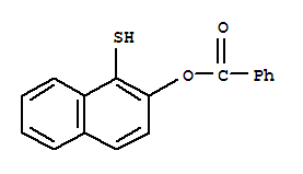 2-Naphthalenol,1-mercapto-, 2-benzoate