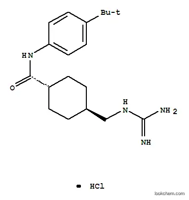 Molecular Structure of 148270-01-3 (N-(4-tert-butylphenyl)-4-{[(diaminomethylidene)amino]methyl}cyclohexanecarboxamide hydrochloride)