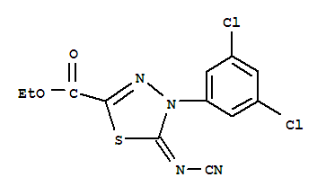 Ethyl 5-cyanamide-4-(3,5-dichlorophenyl)-4,5-dihydro-1,3,4-thiadiazole-2-carboxylate