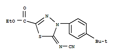 Ethyl 4-(4-tert-butylphenyl)-5-cyanamide-4,5-dihydro-1,3,4-thiadiazole-2-carboxylate