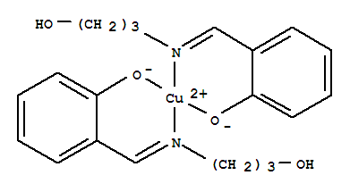 Copper,bis[2-[[(3-hydroxypropyl)imino]methyl]phenolato-N,O,O']- (9CI) cas  14843-54-0