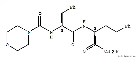 Molecular Structure of 148504-23-8 (N-[(1S)-3-fluoro-2-oxo-1-(2-phenylethyl)propyl]-Nalpha-(morpholin-4-ylcarbonyl)phenylalaninamide)