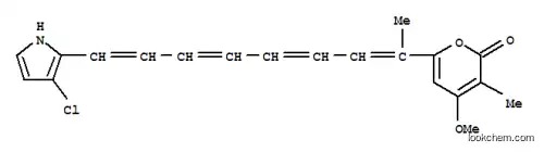 Molecular Structure of 148528-19-2 (6-[(1E,3E,5E,7E)-8-(3-chloro-1H-pyrrol-2-yl)-1-methylocta-1,3,5,7-tetraen-1-yl]-4-methoxy-3-methyl-2H-pyran-2-one)