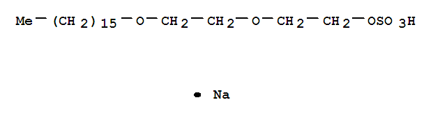 Ethanol,2-[2-(hexadecyloxy)ethoxy]-, 1-(hydrogen sulfate), sodium salt (1:1)