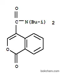 Molecular Structure of 148581-59-3 (N,N-bis(2-methylpropyl)-1-oxo-1H-isochromene-4-carboxamide)
