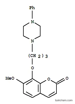 Molecular Structure of 148727-09-7 (8-(3-(4-phenyl-1-piperazinyl)propoxy)-7-methoxycoumarin)
