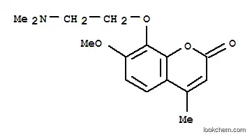 Molecular Structure of 148727-11-1 (8-[2-(dimethylamino)ethoxy]-7-methoxy-4-methyl-2H-chromen-2-one)