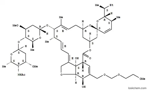 Molecular Structure of 148865-00-3 (Avermectin A1a,4''-(acetylamino)-5-O-demethyl-4''-deoxy-26-[(2-methoxyethoxy)methoxy]-,(4''R)- (9CI))
