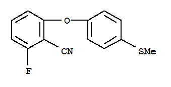 2-FLUORO-6-[4-(METHYLTHIO)PHENOXY]BENZONITRILE