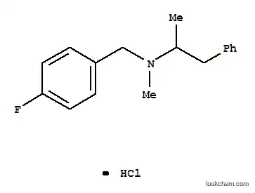 Molecular Structure of 14898-11-4 (N-(4-fluorobenzyl)-N-methyl-1-phenylpropan-2-amine hydrochloride (1:1))