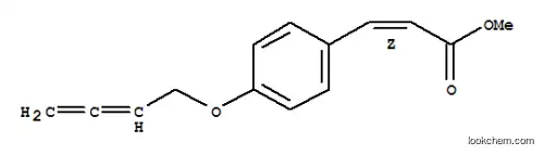 Molecular Structure of 149064-40-4 (2-Propenoic acid,3-[4-(2,3-butadien-1-yloxy)phenyl]-, methyl ester, (2Z)-)