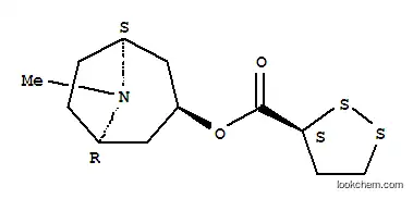 Molecular Structure of 14912-30-2 (8-methyl-8-azabicyclo[3.2.1]oct-3-yl (3S)-1,2-dithiolane-3-carboxylate)