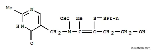 Molecular Structure of 14943-05-6 (N-[(1Z)-4-hydroxy-1-methyl-2-(propyldisulfanyl)but-1-en-1-yl]-N-[(2-methyl-6-oxo-1,6-dihydropyrimidin-5-yl)methyl]formamide)