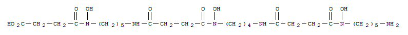 Molecular Structure of 149471-28-3 (5,11,16,21,26-Pentaazahentriacontanoicacid, 31-amino-5,16,26-trihydroxy-4,12,15,22,25-pentaoxo-)