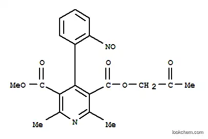 Methyl 2-oxopropyl 2,6-dimethyl-4-(2-nitrosophenyl)-3,5-pyridinedicarboxylate