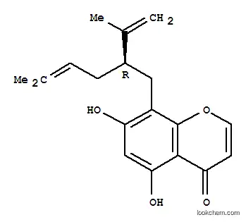 Molecular Structure of 149725-20-2 (4H-1-Benzopyran-4-one,5,7-dihydroxy-8-[(2R)-5-methyl-2-(1-methylethenyl)-4-hexen-1-yl]-)