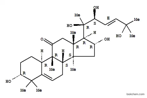Molecular Structure of 149725-29-1 (19-Norlanosta-5,23-dien-11-one,3,16,20,22,25-pentahydroxy-9-methyl-, (3a,9b,10a,16a,22S,23E)- (9CI))
