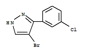4-BROMO-3-(3-CHLOROPHENYL)-1H-PYRAZOLECAS