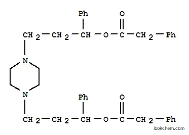 Molecular Structure of 149848-14-6 (piperazine-1,4-diylbis-1-phenylpropane-3,1-diyl bis(phenylacetate))