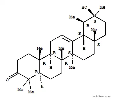 Molecular Structure of 150148-82-6 (Urs-12-en-3-one,20-hydroxy- (9CI))