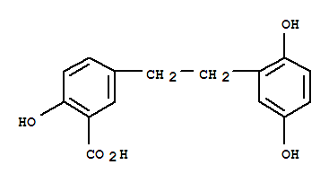 Benzoic acid,5-[2-(2,5-dihydroxyphenyl)ethyl]-2-hydroxy- cas  150258-65-4
