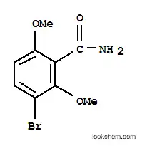 Molecular Structure of 150351-43-2 (3-BROMO-2,6-DIMETHOXYBENZAMIDE)